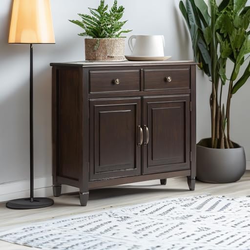 SIMPLIHOME Connaught SOLID WOOD 40 Inch Wide Traditional Entryway Storage - Image 6