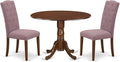 East West Furniture DLCE3-MAH-10 3 Piece Dinette Set by EastWestFurniture