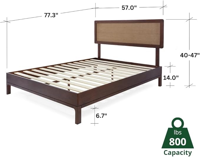 Bme Nipe Full 14 Inch Bohemian Bed Frame - Image 2