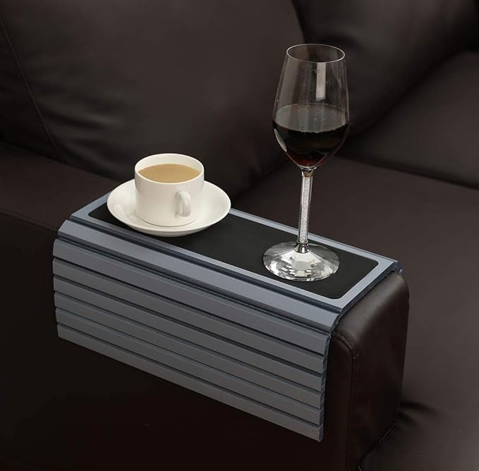 GEHE Sofa Arm Tray Table for Couch Flexible/Foldable Sofa Tray Couch arm Table by GEHE