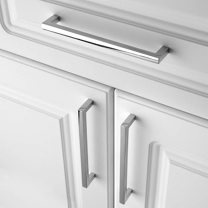 KOOFIZO 30-Pack Solid Square Bar Cabinet Handle - Image 4