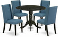 East West Furniture DLFL5-BLK-21 5 Piece Kitchen Table Set by EastWestFurniture