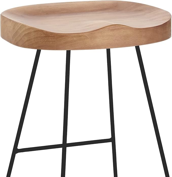 Set of 2 American Elegant Retro Country Style Bar Chair, Modern Fashion Simple - Image 4