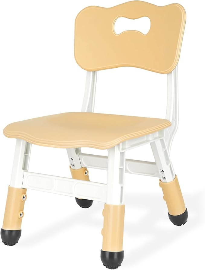 Kids Height Adjustable Toddler Chair Max Load 220LBS Plastic Indoor Outdoor by JIAOQIU