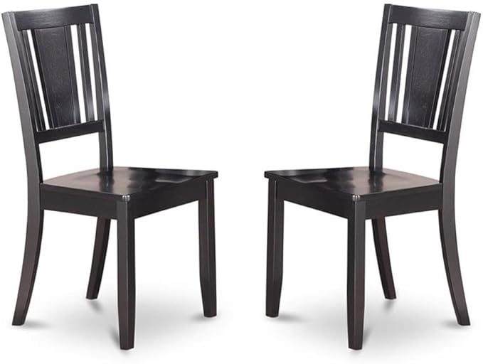 East West Furniture LGDU7-BLK-W 7 Piece Kitchen Table Set Consist of a - Image 4