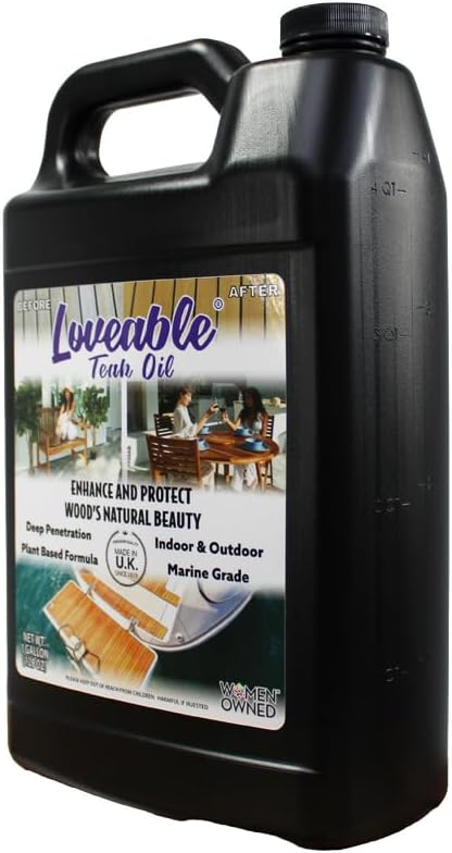 EcoDecors Loveable Teak Oil – 1 Gallon, Indoor and Outdoor Wood Protector - Image 2