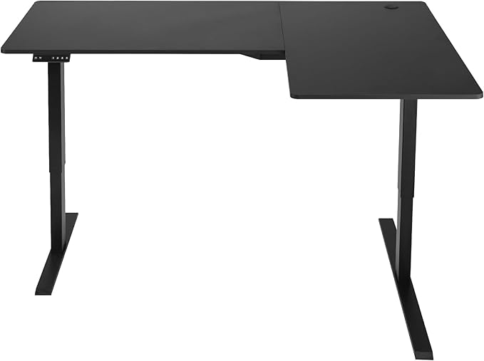 VEVOR Electric L Shaped Standing Desk 63"x39", 3 Memory Height Adjustable - Image 9
