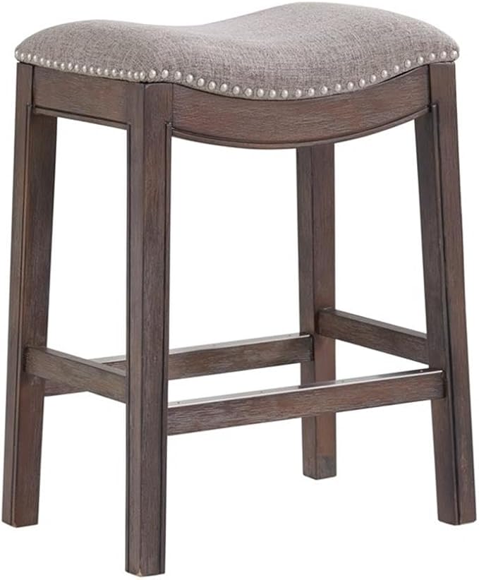 Williston Dark Brown Wood Counter Height Stool Set of 2, 18.25 in. W Seat - Image 4