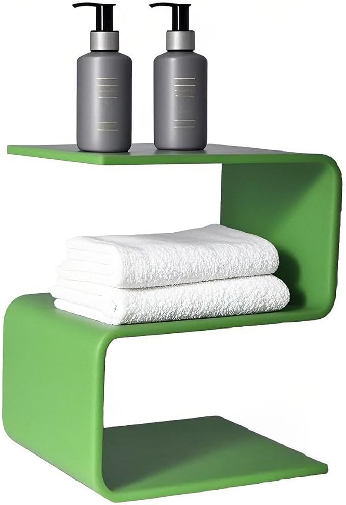 Acrylic Side Table, 17.7" H S-Shaped end Table - Image 6