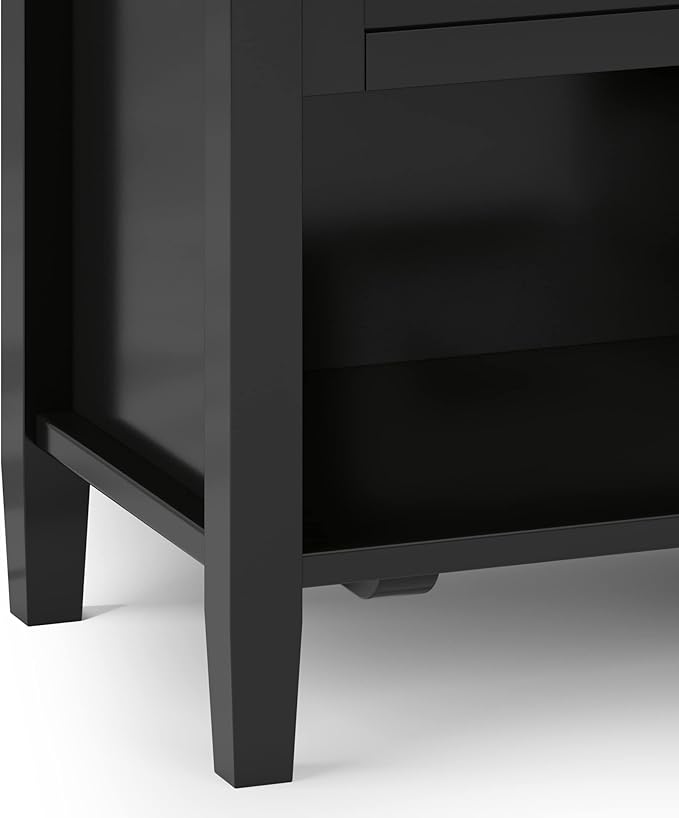 SIMPLIHOME Warm Shaker SOLID WOOD 24 inch Wide Transitional Bedside Nightstand - Image 8