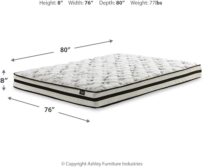 Signature Design by Ashley M69541 King Size Chime 8 Inch Medium Firm - Image 3