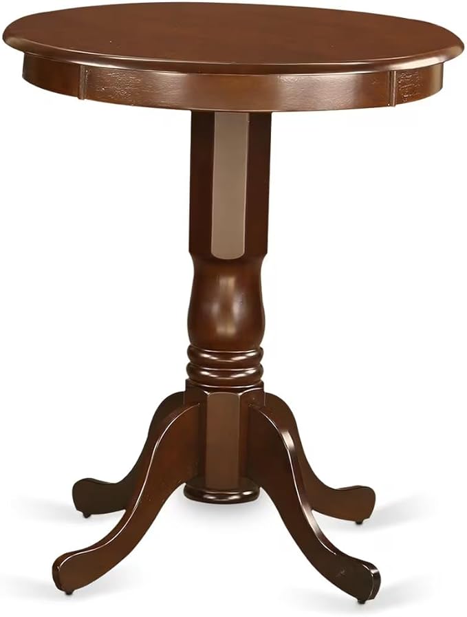 East West Furniture ESDA3-MAH-W 3 Piece Modern Dining Table Set Contains a - Image 3
