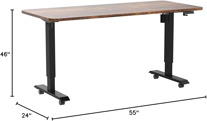 Monomi 55" Electric Standing Desk, Height Adjustable Home Office Sit Stand Up - Image 3
