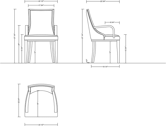 Manhattan Comfort Grand Faux Leather Dining Chairs - Image 3