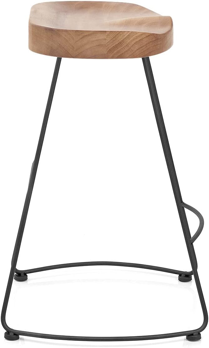 Set of 2 American Elegant Retro Country Style Bar Chair, Modern Fashion Simple - Image 9