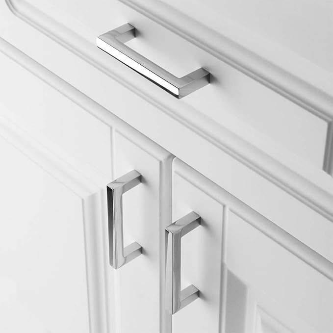 KOOFIZO 30-Pack Solid Square Bar Cabinet Handle - Image 4