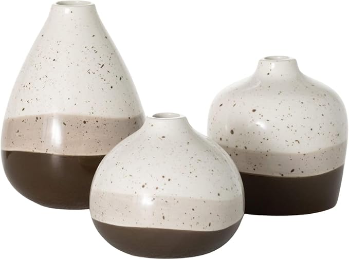 Sullivans Strata Mini Vase Set of 3, Trio Bud Vase, Shelf Mantel by Sullivans
