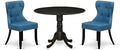 East West Furniture DLSI3-ABK-21 3 Piece Modern Dining Table Set Contains a by EastWestFurniture