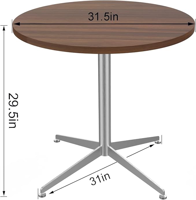 Round Office Table Conference Table Small Dining Table Coffee Meeting Table - Image 3