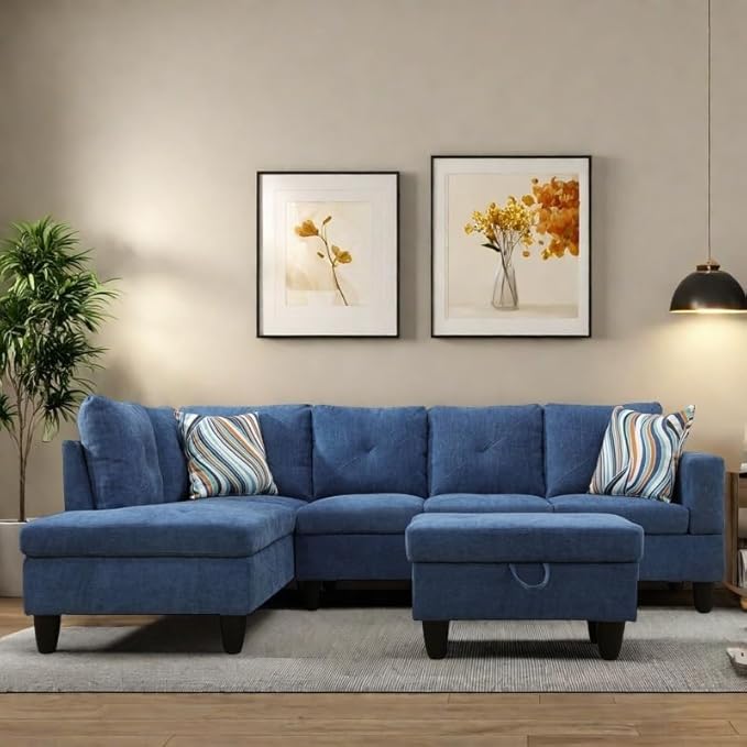 NAYSAYE L Shaped Couch, Modular Sectional Couch by NAYSAYE