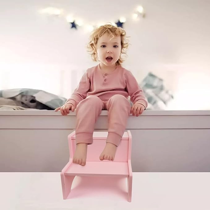 WOOD CITY Wooden Toddler Step Stool - Image 8