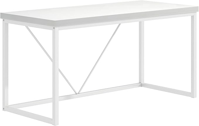 EXCEFUR Home Office Desk, Modern Wood Computer Desk, Wood Study Writing Table - Image 9