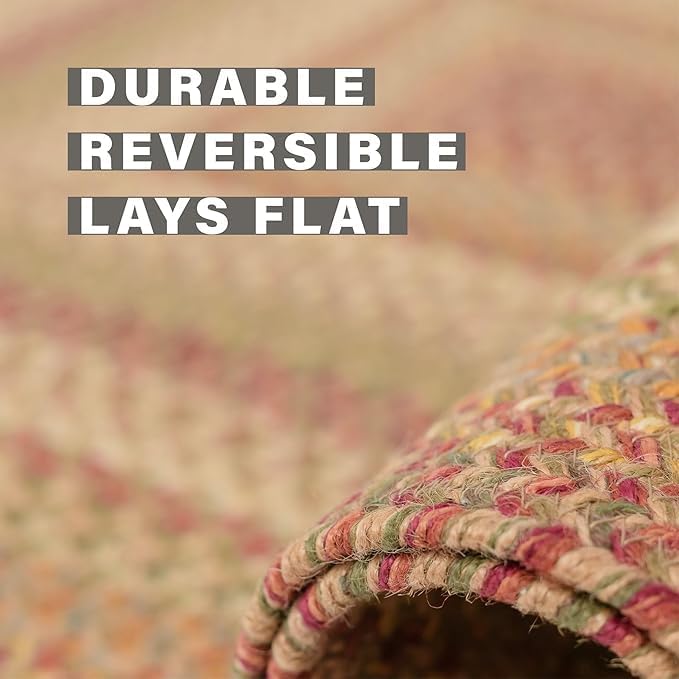 Harvest Multicolor Round Braided Rug, Dining Room, Everywhere - Image 4