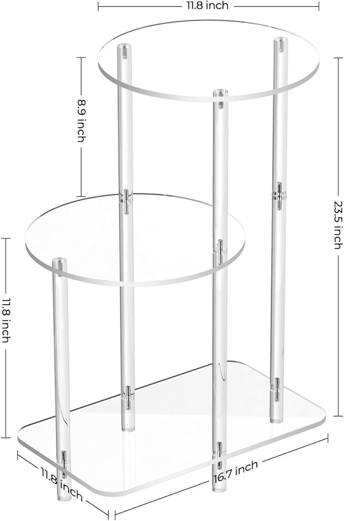 Eglaf Acrylic Round Side Table - Image 3