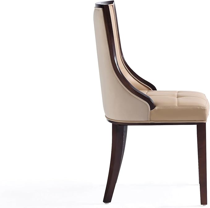 Manhattan Comfort Fifth Avenue Faux Leather Dining Chairs, Parsons Accent - Image 6