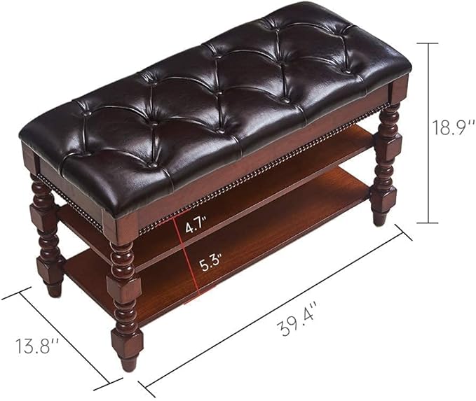 Shoe Storage Bench, Entryway Shoe Rack - Image 3