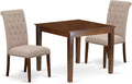 East West Furniture OXBR3-MAH-04 3 Piece Dining Room Furniture Set Contains a by EastWestFurniture