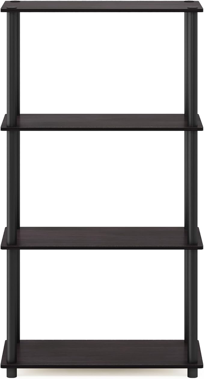 Furinno Turn-N-Tube 4-Tier Multipurpose Shelf Display Rack, Round Tubes - Image 5