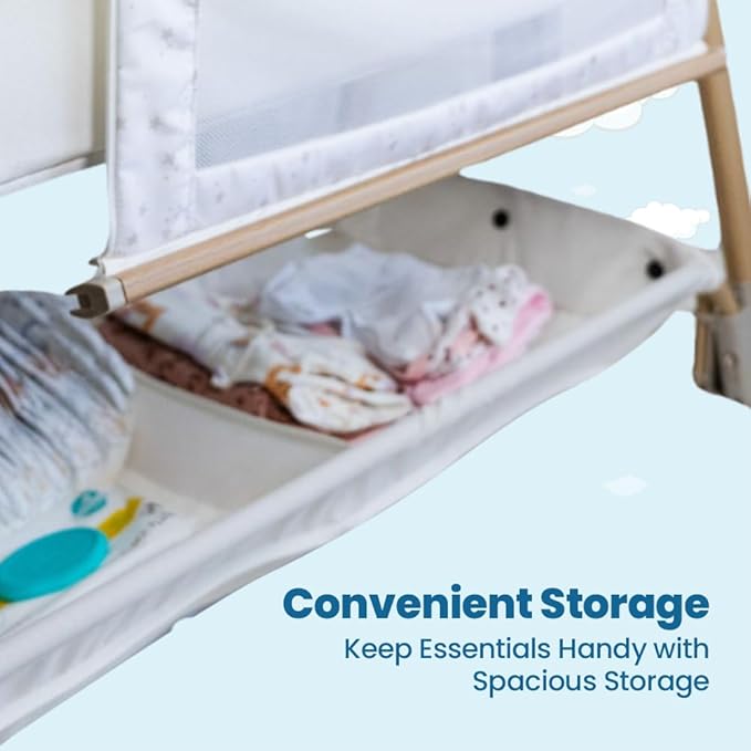 Baby Bassinet Bedside Sleeper, Portable Crib - Image 6
