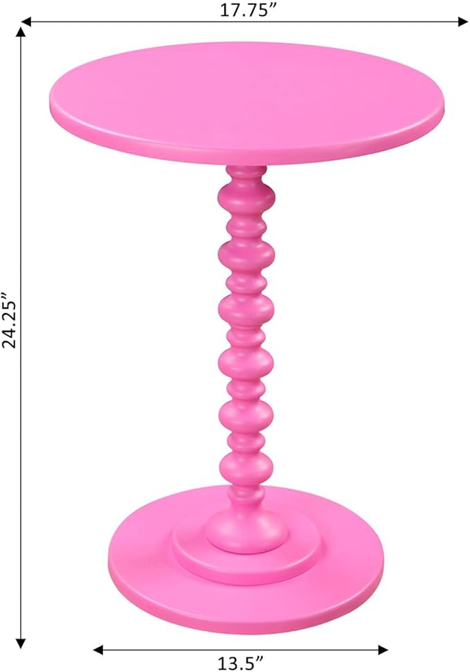 Convenience Concepts Palm Beach Spindle 17.75" Traditional Round End Living Room - Image 3