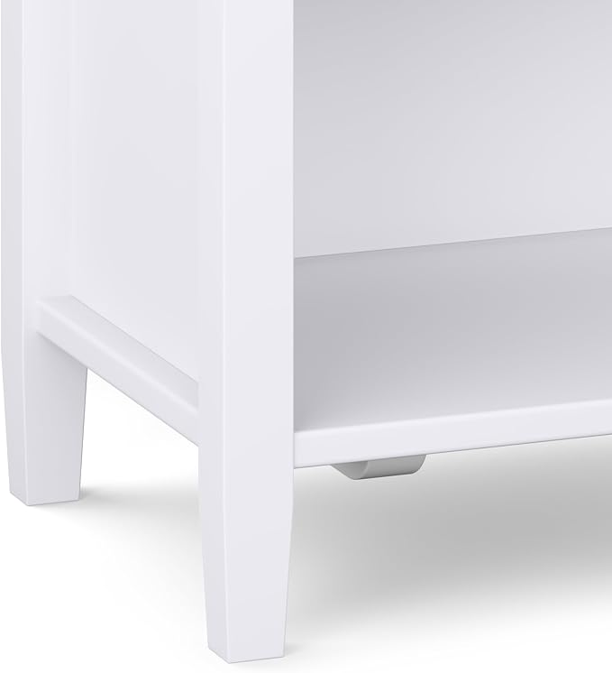 SIMPLIHOME Warm Shaker SOLID WOOD 24 Inch Wide Transitional Bedside Nightstand - Image 8