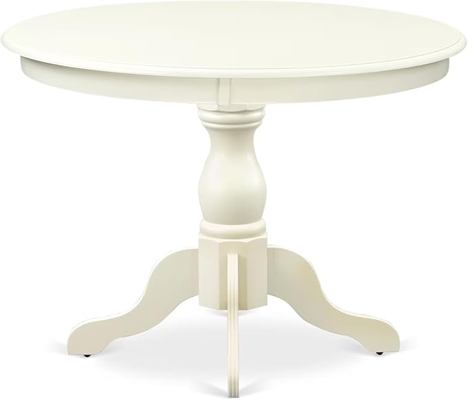 East West Furniture HBGR3-LWH-W 3 Piece Kitchen Table Set - Image 5