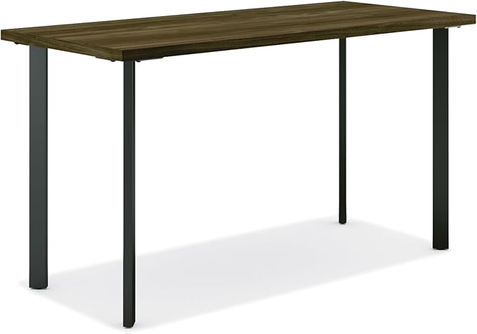 HON Coze Home Office Desks, Sturdy Table Computer Desk, Walnut Top by HON