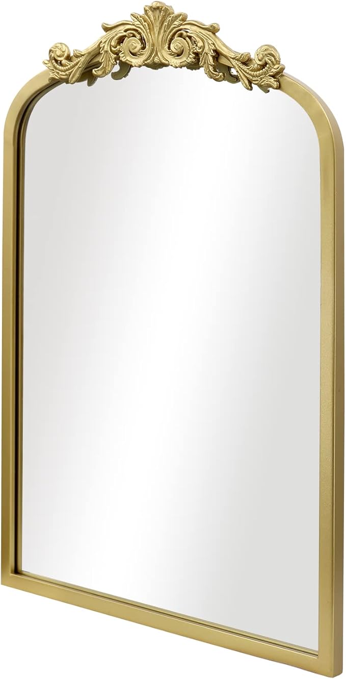 AIXI HOME Gold Arched Mirror 15"x23", Traditional Arendahl Vintage Antique by AIXI+HOME