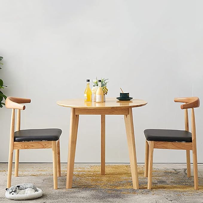Simplicity Solid Wood Dining Table, Round - Image 3