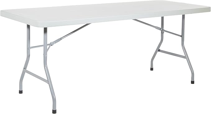 Office Star Resin Multipurpose Rectangle Folding Table by Office+Star