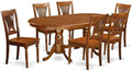 East West Furniture PLAI7-SBR-W 7 Piece Dining Room Furniture Set Consist of an by EastWestFurniture