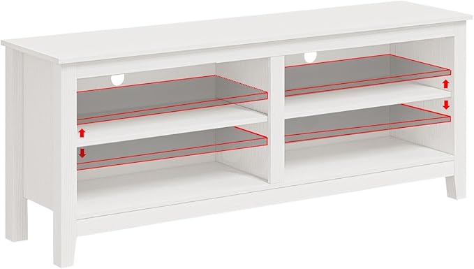 Modern TV Stand for 65 inch TV, Fits 50-65 Inch TVs, 55 Inches W x 15 Inches D - Image 5