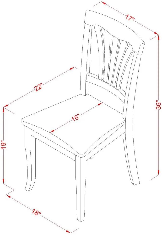 East West Furniture ANAV3-OAK-C 3 Piece Dining Room Table Set Contains a Round - Image 9