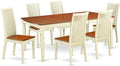 East West Furniture DOIP7-BMK-W 7 Piece Modern Dining Table Set Consist of a by EastWestFurniture
