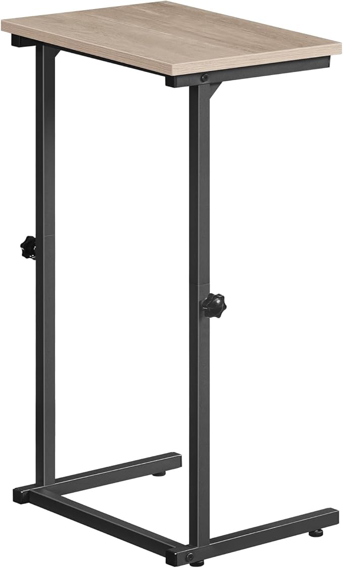 HOOBRO C Shaped End Table, Adjustable Height Side Table - Image 9