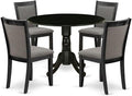 East West Furniture DLMZ5-AB6-50 5 Piece Dining Room Furniture Set Includes a by EastWestFurniture