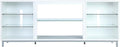 Manhattan Comfort Brighton 60" TV 7 Shelves, Tempered Glass Dividers and Media by ManhattanComfort