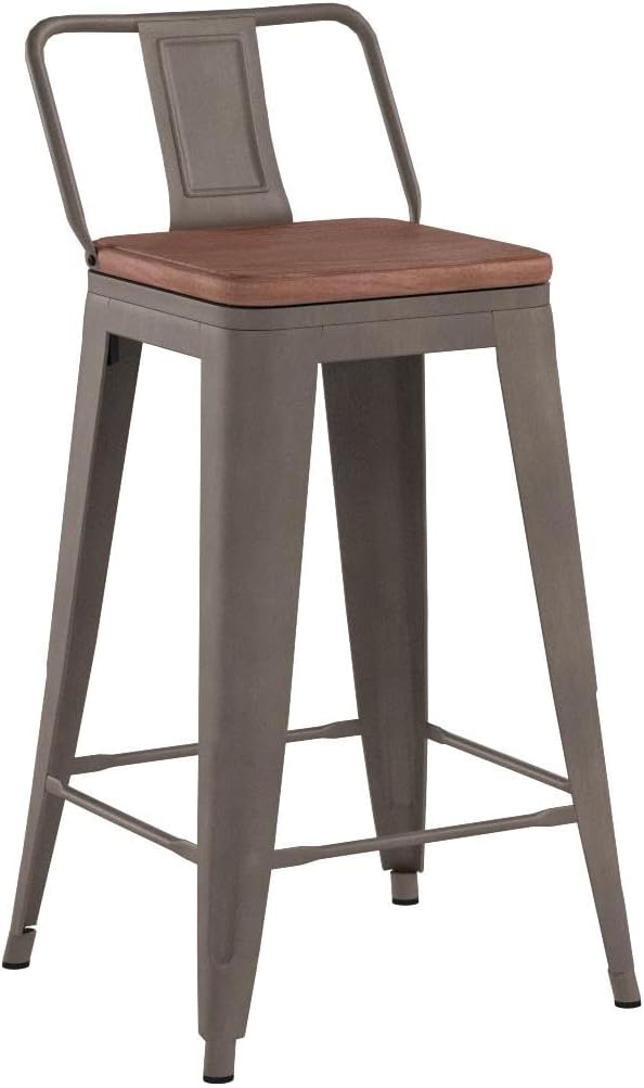 24 Inch Swivel Bar Stools Set of 4 - Image 4