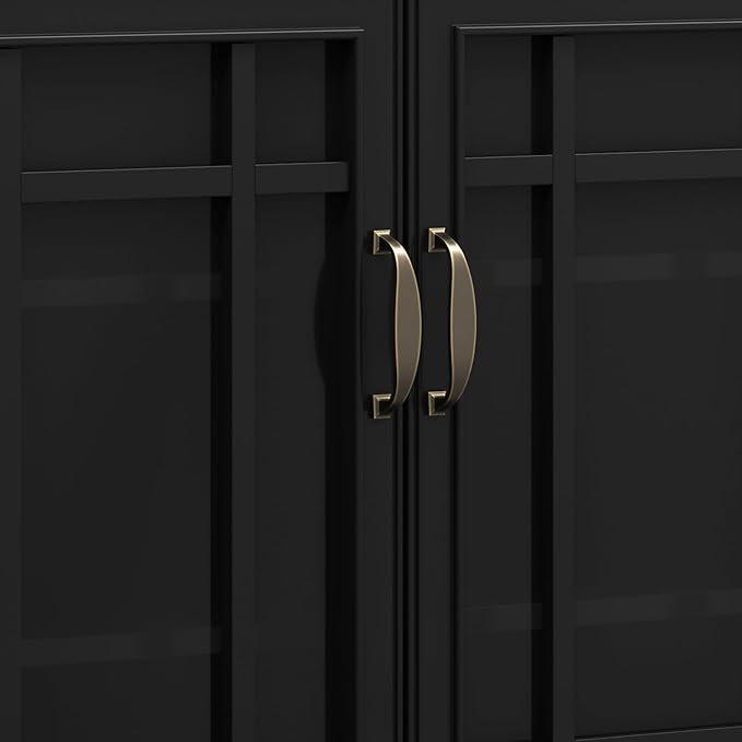 SIMPLIHOME Connaught SOLID WOOD 46 inch Wide Traditional Tall Storage Cabinet - Image 8