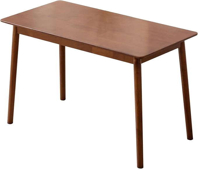 Rectangular Kitchen Solid Wood Dining Table 46.8 inches Legs Sturdy Natural by Unknown